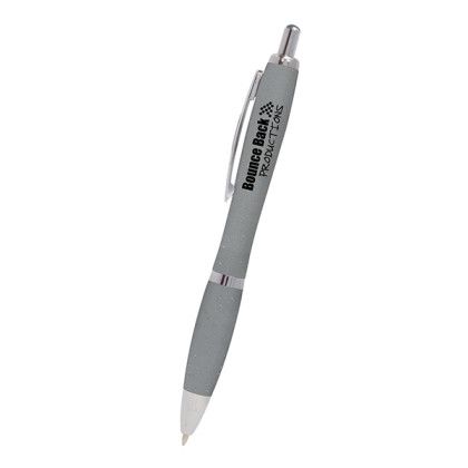 Logo Imprinted Chico Wheat Writer Pen - Gray