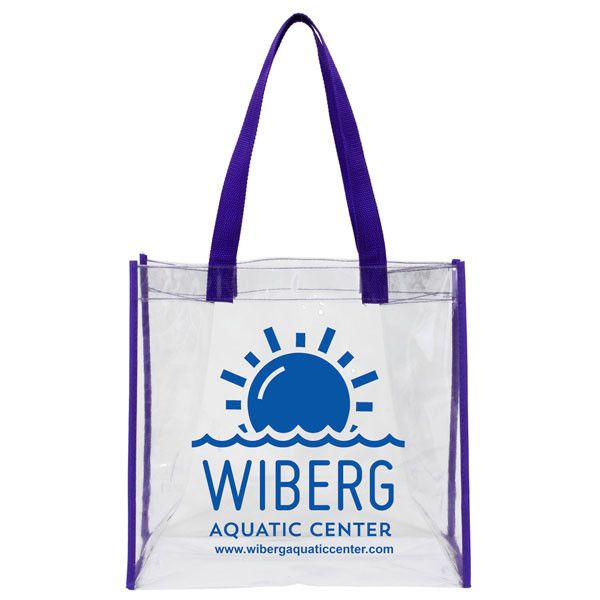 Promotional Clear Vinyl Stadium Compliant Tote Bag $2.74