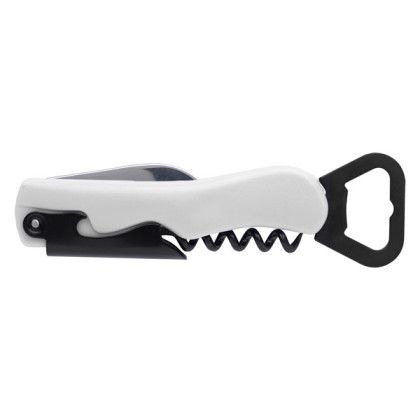 Promotional Imprinted 4-in-1 Waiter's Knife white