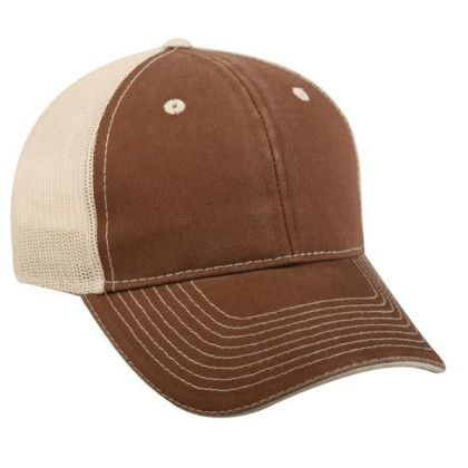 Promo Sandwich Visor with Mesh Back Cap Brown/putty