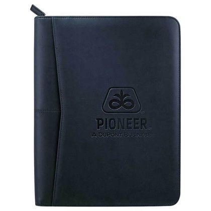 Promotional Pedova Jr. Zippered Padfolio - Interior - Navy