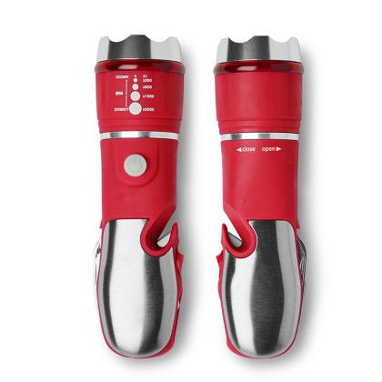 Logo Engraved Multi Tool with Flash Light - Red
