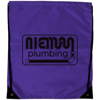Jumbo Drawstring Backpacks- Best Lightweight Backpacks for Travel - Purple