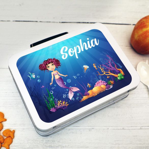 Personalized Mermaid Lunch Box