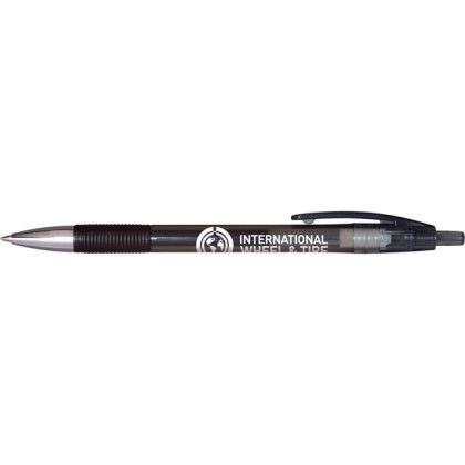 Custom VP Gel Pen with Rubber Grip Black