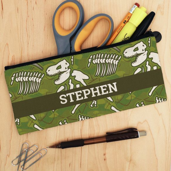 Dinosaur Dig Personalized Pencil Case