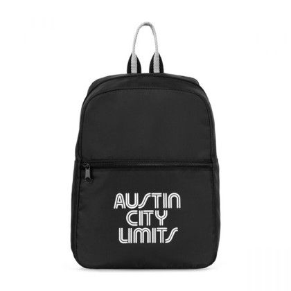Custom Logo Moto Mini Backpack - Black Custom Logo Moto Mini Backpack - Black