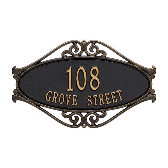 Personalized Hackley Address Plaque | Laser Engraved Anniversary Gift