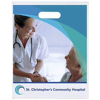 Custom Digital Full Color Die Cut 12x15 Bag - Clear