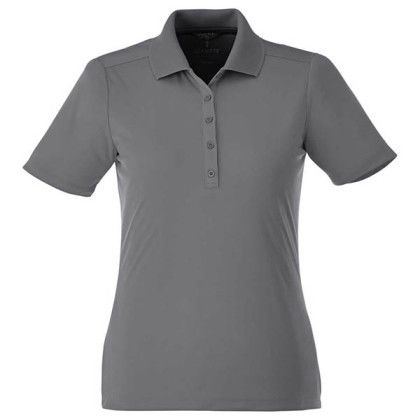 Women's Dade Embroidered Polo - Steel gray
