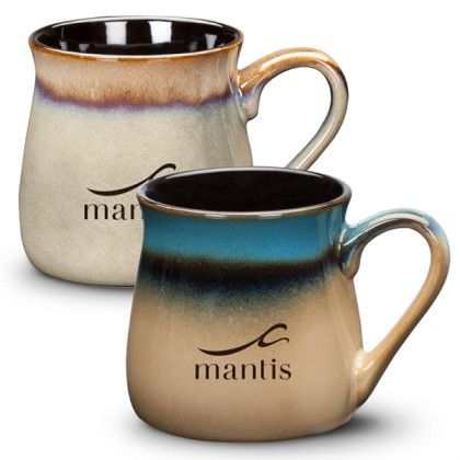 Dodsworth Mug with Imprinted Logo Blue/Tan