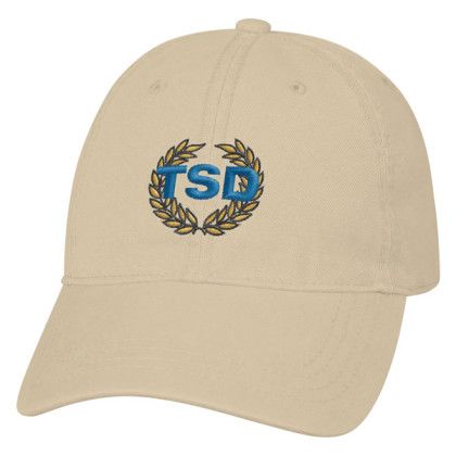 Cotton Baseball Cap Custom Embroidered Stone