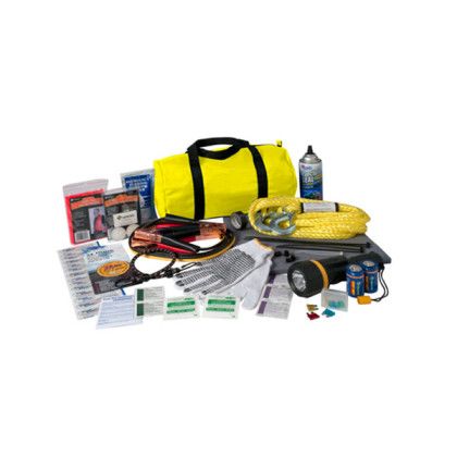 Promotional Roadside Emergency Kits for Trucks | Tow Rope Roadside Emergency Kit | Custom First Aid Roadside Kits - Yellow