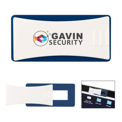 Slider Webcam Cover with Full Color Imprint Navy