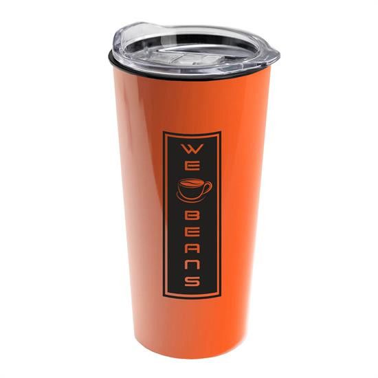 Clear Tumbler with Colored Lid - 18 oz