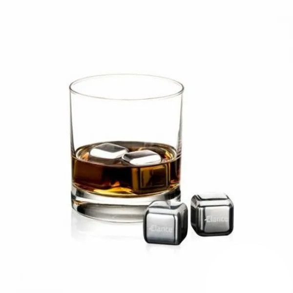 Custom Whiskey Glass and Ice-Cube Sphere Mold Kit