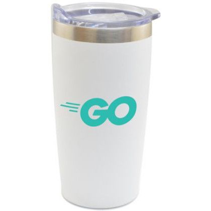 Logo Copper-Lined 20 oz Vacuum Tumbler Matte White