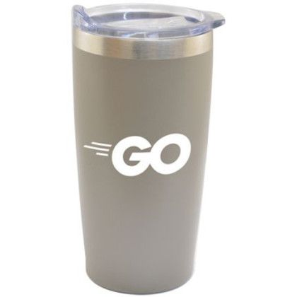 Logo Copper-Lined 20 oz Vacuum Tumbler Matte Grey