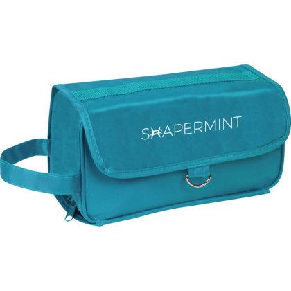 Promotional Teal Foldaway Toiletry Bag