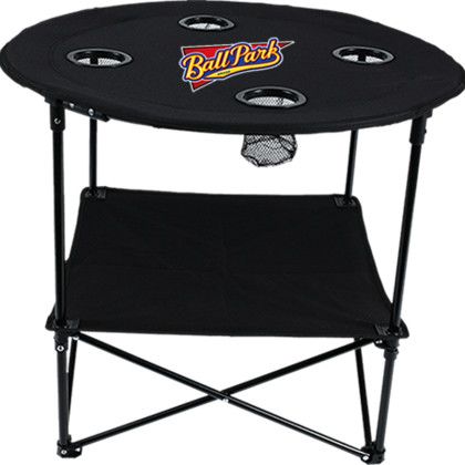 Side View - Folding Event Table with Logo Side View - Folding Event Table with Logo