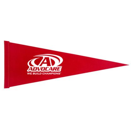 30 Inch Custom Felt Pennants Made in the USA - Best School Promotional Items - Red