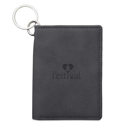 Custom Logo Leeman Nuba ID Wallet - Black