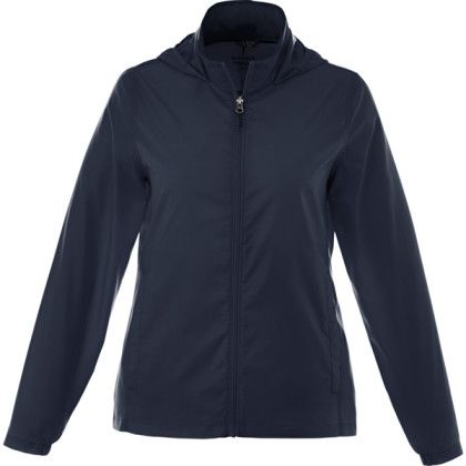 Women's Darien Packable Lightweight Jackets with Logo - Navy