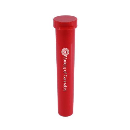 Storage Tube with Imprinted Logo Red