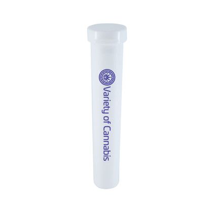 Storage Tube with Imprinted Logo White