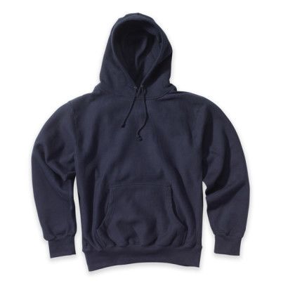 Custom Imprinted Navy Pro-Weave Hooded Pullover Sweatshirt