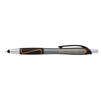 Imprinted Souvenir Story Stylus Pen Orange