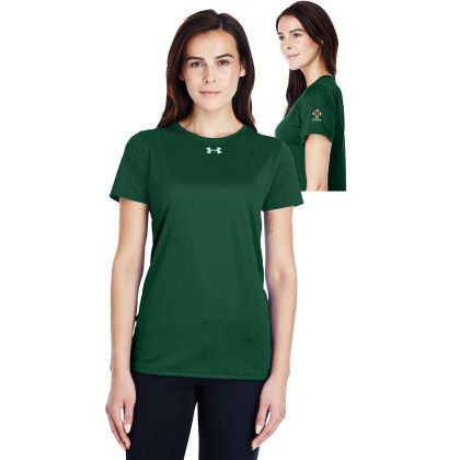 Customized Under Armour Ladies' Locker T-Shirt - Forest green