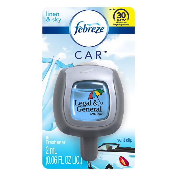 Febreze Car Air Freshener Vent Clip Linen & Sky