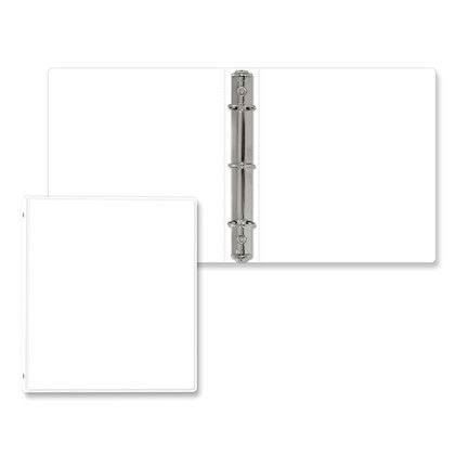 Company Logo Printed Mini 3 Ring Binders - White