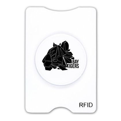 Customized RFID Stand-Out Phone Card Holder White
