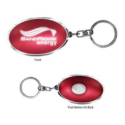 Customized Luminant Key Chain Flashlight - Red