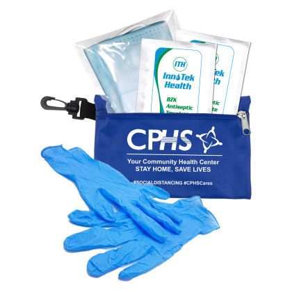 Customized Protective Face & Gloves Pack - Blue