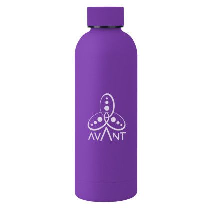 Purple Printed Logo 17 oz Blair Stainless Steel Bottle Purple Printed Logo 17 oz Blair Stainless Steel Bottle