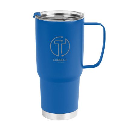 Blue Promo 30 Oz Lisbon Stainless Steel Tumbler