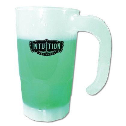 Promotional Mood 20 oz Stackable Beer Stein - Frosted/green