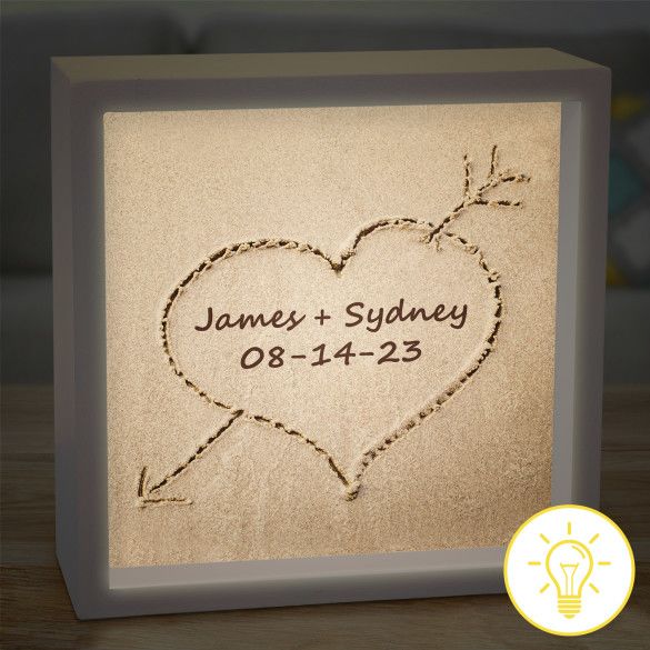 Names Drawn In Sand Personalized Night Light