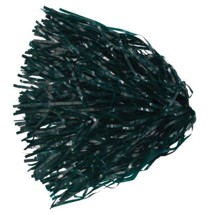 Solid Handle Pom Poms - 500 Count - Forest Green