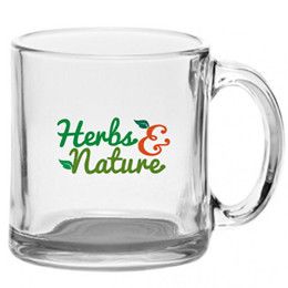 Custom 13 oz Libbey Clear Glass Coffee Mug