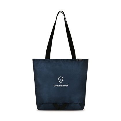 Logo Imprinted Renew rPet Packable Shopper | Custom Recycled Bags