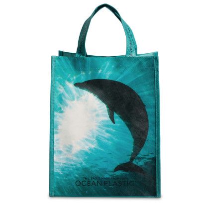 Graphic for Custom Seafoam Out of the Ocean Reusable Lunch Shopper