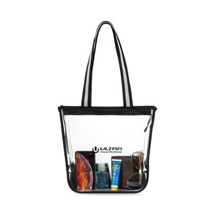 Promotional Sigma Clear Zippered Tote