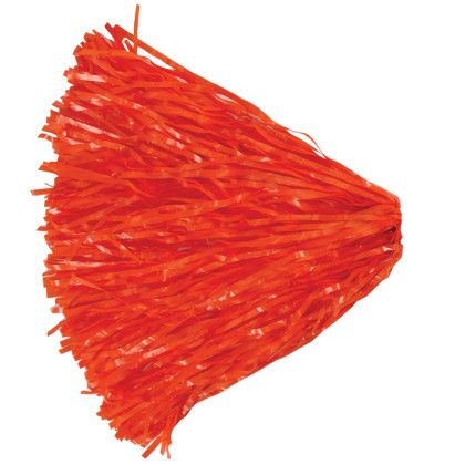 Denver Orange Ring Tab Pom Poms - 500 Count with Logo