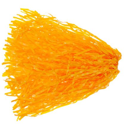 Bright Gold Ring Tab Pom Poms - 500 Count with Logo