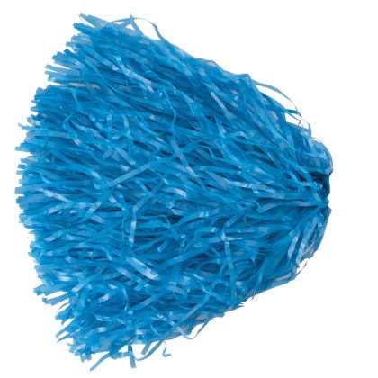 Columbia Blue Ring Tab Pom Poms - 500 Count with Logo