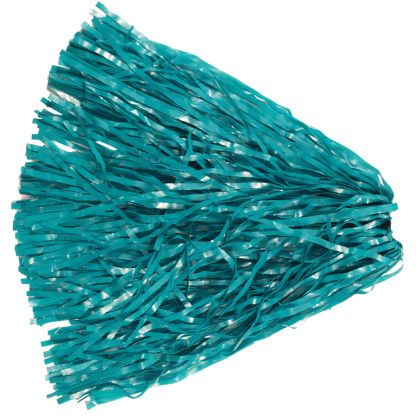 Teal Custom Glitter Pom - 625 Streamers